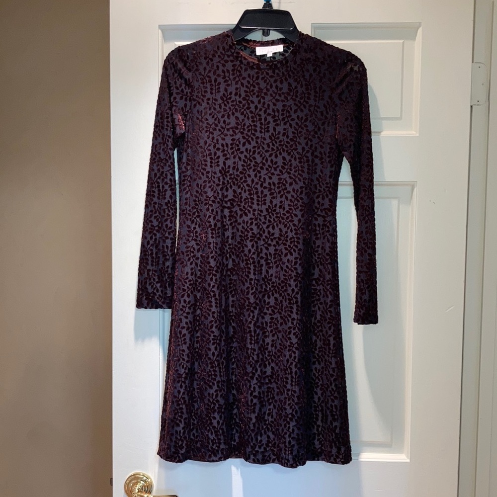 Womens brown dress. Parallel.